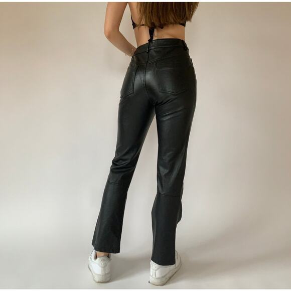 Vintage Wilsons 100% Leather Straight Leg Pants - Picture 2 of 10